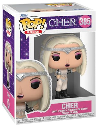 POP Funko Rocks: Cher - Living Proof (Glitter) | Offizielles Musik Merch - Vinyl Sammelfigur als Regal Deko - Geschenkidee zum Geburtstag für Fans und Sammler