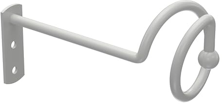 INTERDECO Drapierhaken/Raffhaken Metall in Weiß (1 Paar)