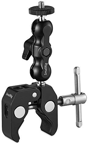 SMALLRIG Kugelkopfklemme Supper Clamp mit Ball Head und 1/4 Schraube - 2164