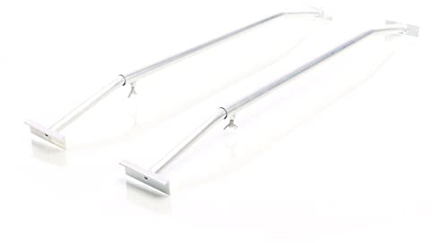 XPOtool 2X Flachplanenbügel für Anhänger 100-145 cm, verstellbare Aluminiumbügel für Anhängerplanen, Planenspanner für Flachplanen