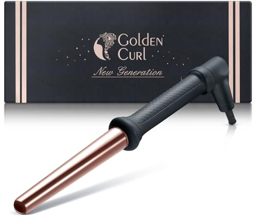 Lockenstab für Beach Waves - 5 Jahre Sorgenfreiheit - Hair Curler Lockeneisen Curling Iron Locken Curler Gerät für kurze und lange Haare (18 mm – 25 mm, Rose Gold)