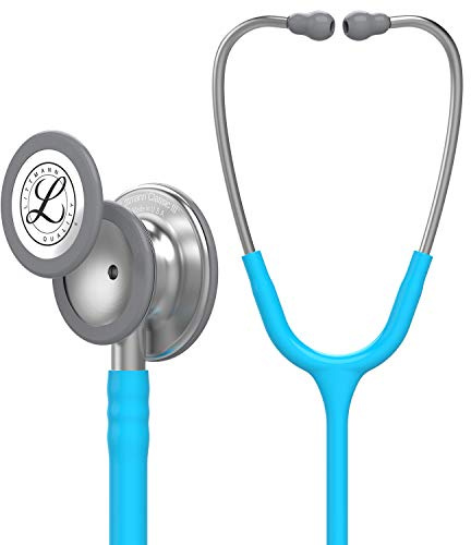 3M Littmann Classic III Stethoskop zur Überwachung, 5835 türkisfarbener Schlauch, 69 cm