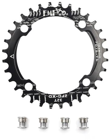 UPANBIKE Bike Schmal Breit Kettenblatt 104 BCD Runde Form Single Kettenblätter 32T(Schwarz)