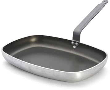 De Buyer - 8184.38 - Bratpfanne choc - Rechteckige fischpfanne, Schwarz