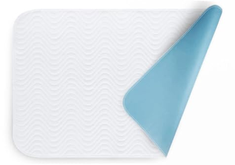6er Pack Inkontinenzauflage 75x90 wasserdichte Betteinlage, Inkontinenzunterlage waschbar, atmungsaktiv, blau-weiß von Castejo CA3302/C (6)