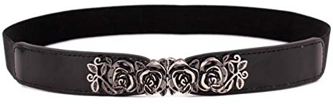 Damen Stretchgürtel dünner Gürtel für Kleider Fashion elastische Taillenband Gürtel