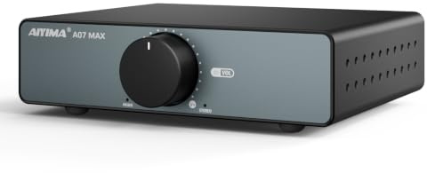 AIYIMA A07MAX 300Wx2 Klasse D TPA3255 HiFi Mini Stereo/Mono Verstärker | 2.0 Desktop-Verstärker für Regallautsprecher,Monoblock-Verstärker,AUX-Vorverstärker,Mono/Stereo-Schalter,austauschbare Op-Amp