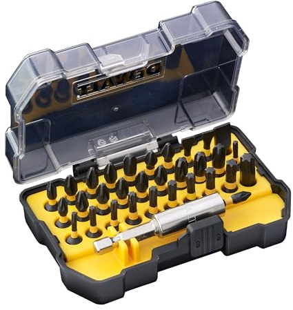 DEWALT EXTREME FLEXTORQ Schrauberbit-Set, 32-teilig, DT70523T-QZ | 32-teiliges EXTREME FLEXTORQ Schrauberbit-Set mit schlagfesten Bits, kompakter Box und Bithalter für bessere Kontrolle.