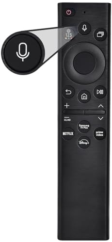 Ersatzfernbedienung für Samsung Smart TV, Bluetooth-Sprachfernbedienung mit 4 Schnellzugriffstasten, kompatibel mit Samsung 2021–2023 LED Smart 4K Ultra HD Fernsehern