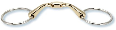 Stübben Gebiss 2223 Anatomische Wassertrense doppelt gebrochen - 13,5 cm - 16 mm - Sweet Copper
