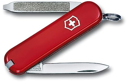 Victorinox Schweizer Taschenmesser Klein, Escort, Multitool, Swiss Army Knife, 6 Funktionen, Klinge, Schraubendreher 2.5 mm, Ring