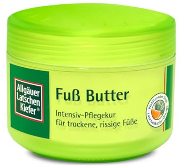 Allgäuer Latschenkiefer Fußbutter Intensiv-Pflegekur – 200 ml - für trockene & rissige Füße | intensive Feuchtigkeitspflege