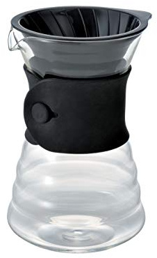 Hario VDD-02B VD 700 ml V60 Drip Dekanter Pourover Coffee Brewer Server für 2–3 Tassen,,Transparent