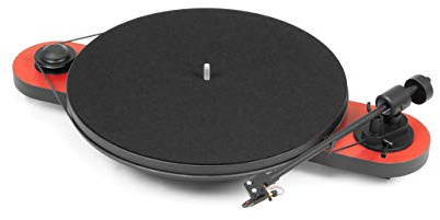 Pro-Ject Elemental, Best Buy Plattenspieler (Elemental Phono USB, Rot-Schwarz)