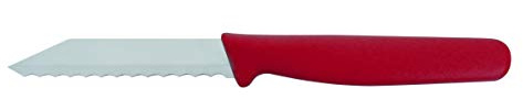 Schneider Brötchenmesser Bäckermesser mit Wellenschliff Rot
