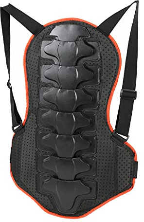 Rückenprotektor Motorrad Rückenprotektor Wirbelsäulen Protektorenjacke für Motocross Ski Reiten (M)