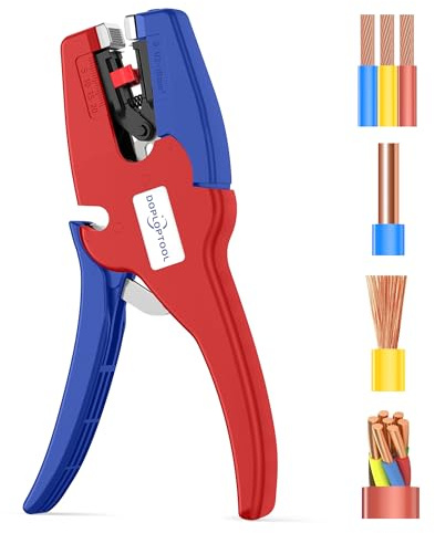 Doplop Abisolierzange Automatisch Kabelabisolierer Kabelabisolierer für Elektroinstallation, Elektronik [AWG 32-7/0.03-16mm²]