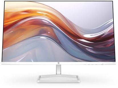 HP Series 5 527sa FHD IPS Monitor mit Lautsprechern | 68,6 cm (27 Zoll) | 100Hz | 1500:1 Kontrast | 99% sRGB | Dual-HDMI 1.4 | VGA | Audio-Aus-/Eingang | Entspiegelt | Neigbar | Nachhaltig | Weiß