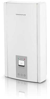 Thermoflow Elex 18 Durchlauferhitzer druckfest/Leistung: 18 kW / 400 V/Warmwasserbereiter 55 °C/G 1/2“ Anschluss / 10L/min/Durchlauferhitzer für Waschtisch, Bad oder Küche / ELEX18