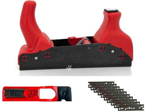 RALI 220 MONOBLOC Set + 10 Messer Profi Handhobel ohne Schärfen | Handhobel ohne Nachschärfen. Ultraschnelle Messereinstellung.