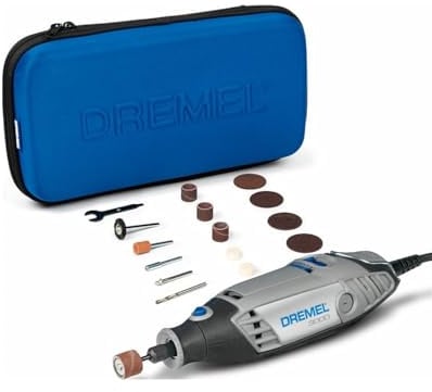 Dremel 3000 Multifunktionswerkzeug 130W, Set mit 15 Zubehörteilen, Variable Drehzahl 10.000-33.000 U/min zum Schneiden, Schleifen, Gravieren, Polieren, Schärfen, Reinigen, Schnitzen