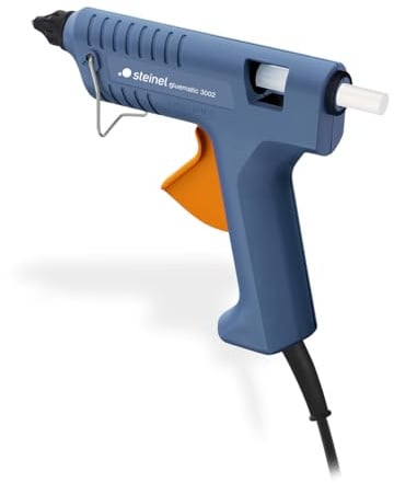 Steinel Heißklebe-Pistole Gluematic 3002, Förderleistung 16 g/min, Inkl. 3 Klebesticks 11 mm, zum Basteln und Reparieren