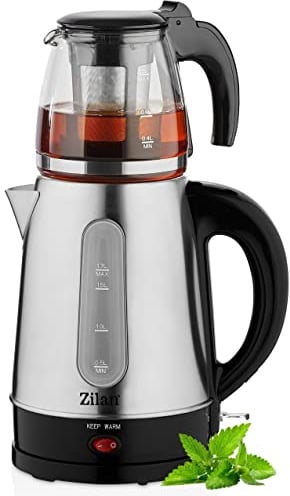 Teekocher | 2200 Watt | Überhitzungsschutz | 100% BPA-Frei | Sicherheitsglas | Kalkfilter | Teemaschine | Wasserkocher | Water Kettle | Tee | | Tea Maker | Tee Maschine aus Glas, Edelstahl