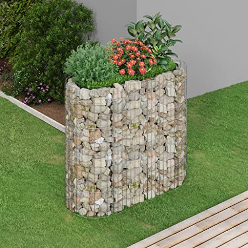 Myheimly Gabionen-Hochbeet Verzinktes Eisen 120x50x100 cm