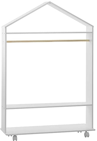Atmosphera - Kinderkleiderschrank mit Rollen - Weiß