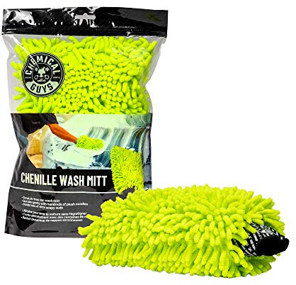 Chemical Guys® Chenille MIC493 - Premium Autowaschhandschuh aus ultraweicher Mikrofaser - extrem saugstark & kratzerfrei - entfernt hartnäckigen Schmutz mühelos – Waschhandschuh Auto