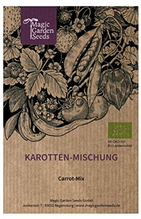 Bunte Karotten-Mischung (Bio) - ca. 1000 Biosamen gemischt aus mindestens 5 verschiedenen Möhrensorten
