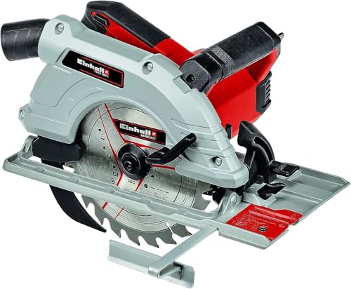 Einhell Handkreissäge TE-CS 190/1 | 1500 W | Ø 190 mm | 66 mm Schnitttiefe | werkzeuglose Einstellung | Parallelanschlag | 1x Sägeblatt