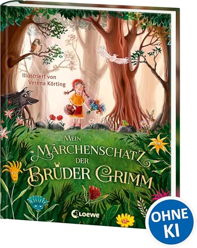 Mein Märchenschatz der Brüder Grimm: Zauberhaft illustrierte Geschichtensammlung zum Vorlesen für Kinder ab 3 Jahren