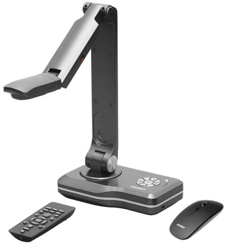 JOURIST DC990 Dokumentenkamera und Visualizer, 13 MP, Vorlagen bis A3 | Live-Projektion auf Touchscreen oder Projektor, Ultra-HD-Auflösung; mit und ohne Computer verwendbar