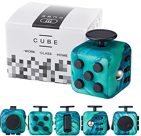 Yetech Grün Anti-Stress Würfel Spielzeug,Anti-Estrees Würfel mit 6 Seiten Funktion,für Kinder und Erwachsene Stressaubbau bei Nervösität