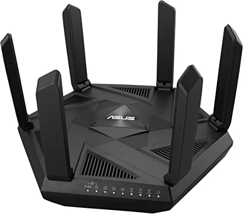 ASUS RT-AXE7800 Tri-Band WiFi 6E kombinierbarer Router | Tethering als 4G & 5G Router-Ersatz, 802.11ax, neues 6GHz-Band, AiProtection Pro, 2.5G Port, Link Aggregation, AiMesh
