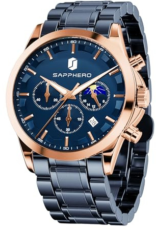 BENYAR by Uhren Herren Chronograph Analog Quarz Wasserdicht Herrenuhr Leuchtende Datum Mode Uhren Geschenk fur Männer