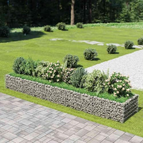 Myheimly Gabionen-Hochbeet Verzinkter Stahl 450×90×50 cm