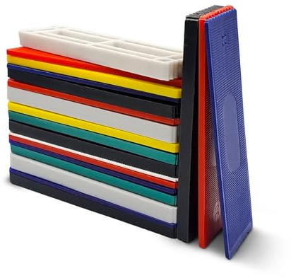 VOOXA 70St Verglasungsklötze Kunststoff 30x100mm 1-8mm dick Unterlegplatten | Technik-Serie | Abstandshalter & Unterlegplatten | 1-2-3-4-5-6-8mm Dicke