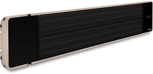 TROTEC IRD 1200 Dunkelheizstrahler – 1.200 W, Infrarotwärme ohne Licht, 3 Heizstufen, Fernbedienung, IP55, Wand- und Deckenmontage