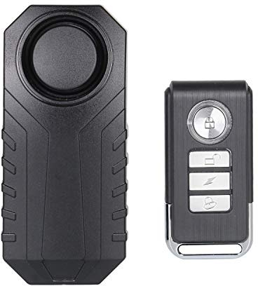 Lancoon Fahrradalarm, Diebstahlsicherung für Motorrad-Fahrzeuge mit Fernbedienung, 113 db Super Loud (1er Pack)