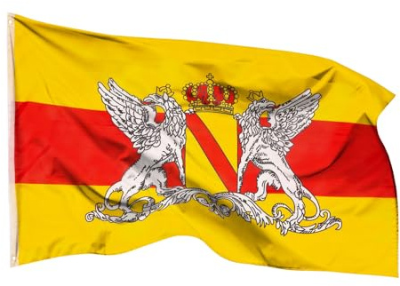 PHENO FLAGS Baden Flagge 90x150cm - wetterbeständige Fahne mit Messingösen, 100% Polyester, robuste Doppelnaht & in lebendigen Farben - ideal für Flaggen-Liebhaber
