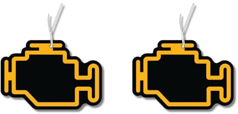 2x Duftbaum mit Motorkontrollleuchte Motiv,