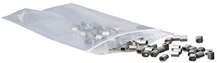 SOFT-RAIL Pressösen, 100 Stk., für 2,0 mm Seile, Galerieschienen Zubehör
