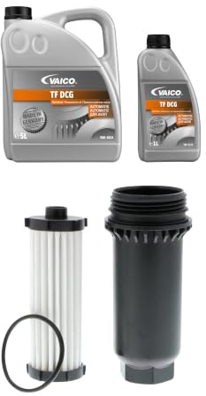 VAICO V25-0796 FILTERSATZ MIT 6 LITER ÖLWECHSEL AUTOMATIKGETRIEBE 6-GANG MPS6 DW6 DCT450 PASSEND FÜR EXPERT KIT