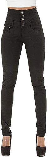 Damen Jeans High Waist Stretch Denim Jeanshosen für Damen Skinny Slim Fit Röhrenjeans Bleistiftjean Lässige Pant Strecken Schlank Stylische Hosen