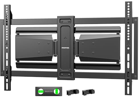 monTEK Ultra Slim TV Wandhalterung bis 85 kg für 37-90 Zoll Fernseher | Schwenk & Neige & Ausziehbare TV Halterung mit Gelenkigen Doppelarmen, MAX VESA 600x400 mm