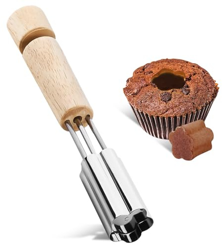 CANIPHA Cupcake Corer, Cupcake Füller, Edelstahl, Braun