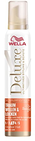 WELLA Deluxe Schaumfestiger Wellen und Locken stark, 200 ml
