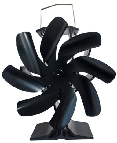 Signstek Ofenventilator Kaminventilator Öfen ohne Strom für Kamin Kaminöfen, Kamin Ventilator für Holzöfen, Lüfter mit 8 Blättern